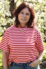 Gestreept t-shirt - lichtroze/rood