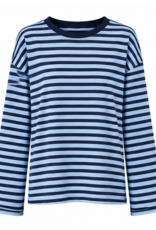 Gestreept shirt - navy/blauw