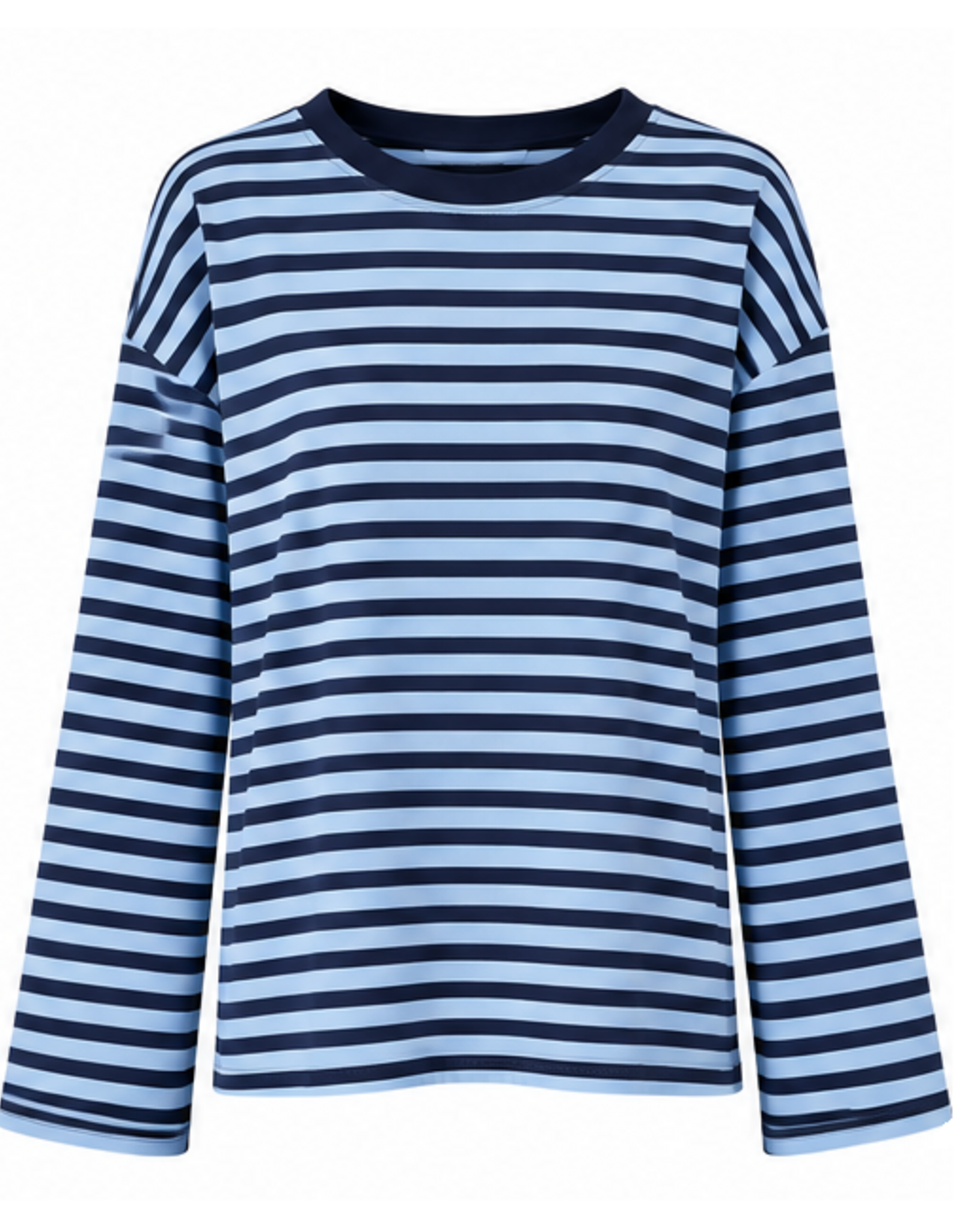 Gestreept shirt - navy/blauw