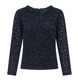 Kanten top - navy