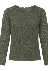 Kanten top - groen