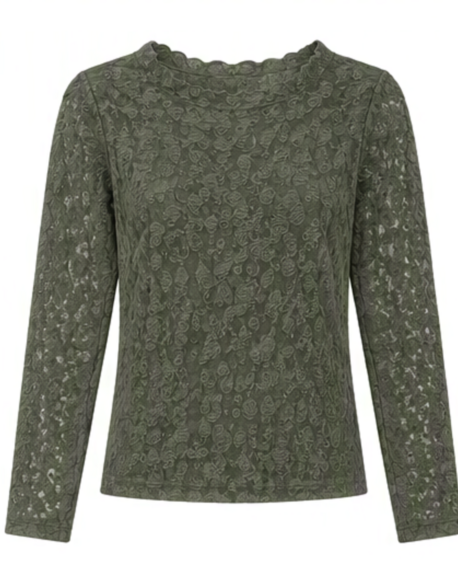 Kanten top - groen