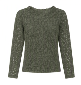 Kanten top - groen