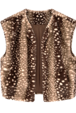 Gilet bruin/creme - bambiprint