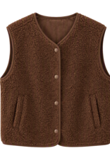 Gilet teddy - bruin