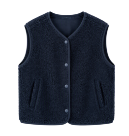 Gilet teddy - navy