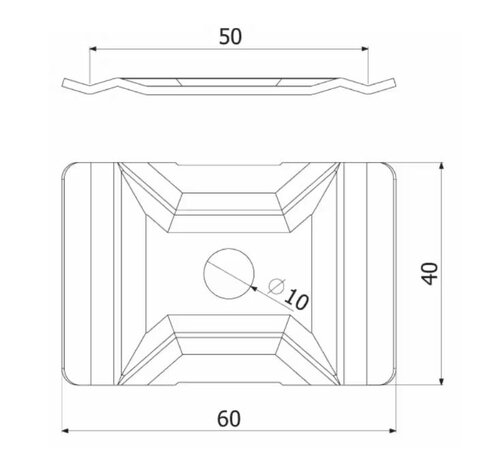 Conduct CONDUCT | Centrale Ophangbeugel | RVS304 | Vanaf 100mm Breedte Conduct CONDUCT | Centrale Ophangbeugel | RVS304 | Vanaf 100mm Breedte