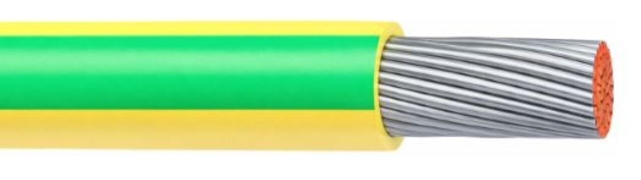 EV-POWER | Draad | Soepel | Aarding | Gl/Gr | Geel/Groen | 6mm² | UV-resistant