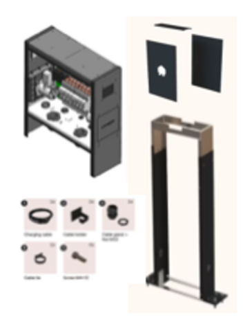 Smappee SMAPPEE | EVBASE DUAL CORE | 2 X CABLES BLACK