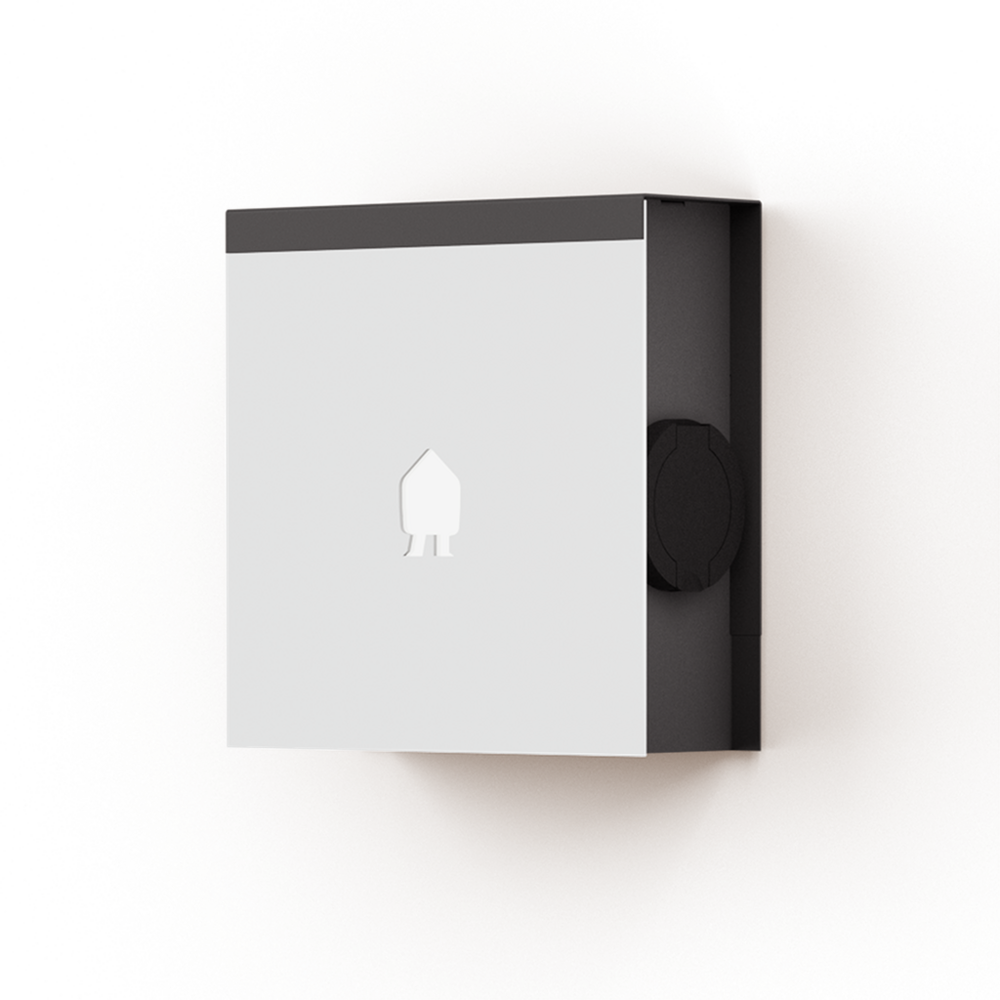 Smappee SMAPPEE | EV WALL | MOUNTED CHARGER 22kW 1 OR 3-PHASE WHITE - SOCKET