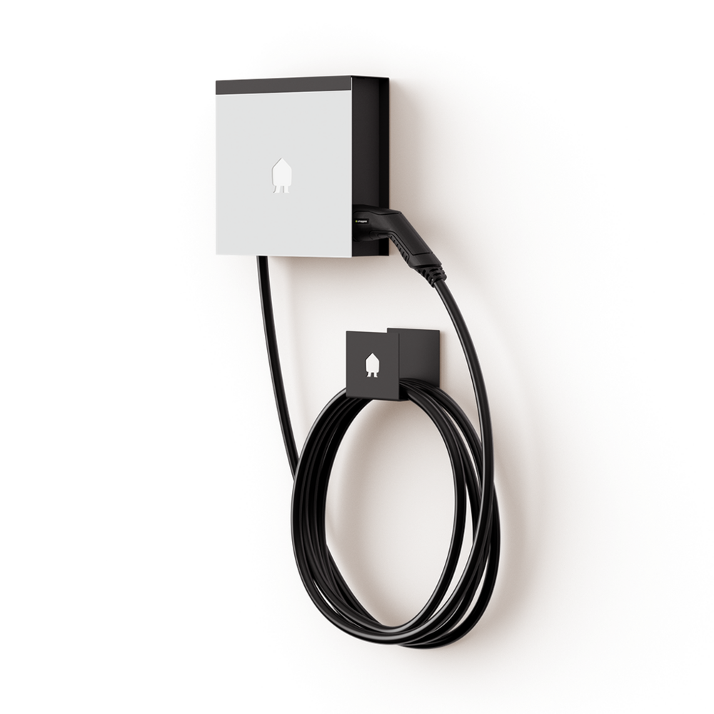 Smappee SMAPPEE | EV WALL | MOUNTED CHARGER 22kW 1 OR 3-PHASE WHITE TYPE 2 CABLE 8M