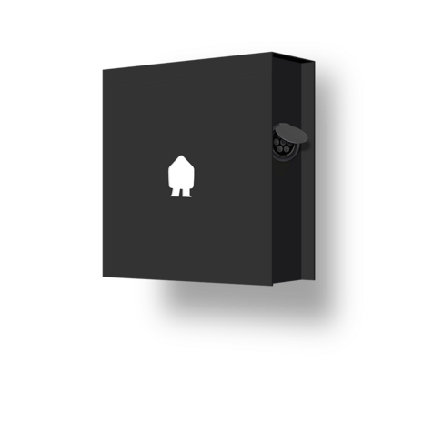 Smappee SMAPPEE | EV WALL | MOUNTED CHARGER 22kW 1 OR 3-PHASE BLACK - SOCKET