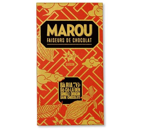 Marou Dunkle Schokolade 76% Ba Ria