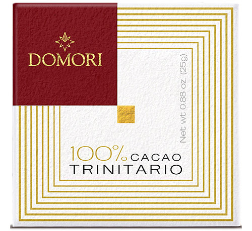 Domori Dunkle Schokolade 100% Cacao Trinitariokle Schokolade Il 100%