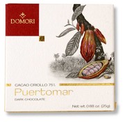 Domori Dunkle Schokolade 75% Puertomar Cacao Criollo