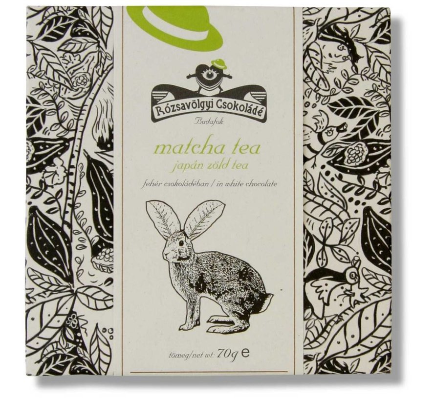 Weiße Schokolade mit Matcha Tea