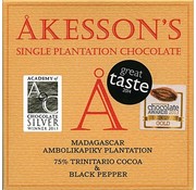 Akesson's Dunkle Bio-Schokolade 75% Madagascar Black Pepper