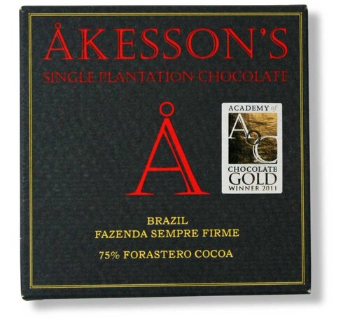 Akesson's Dunkle Schokolade 75% Brazil Fazenda Sempre Firme