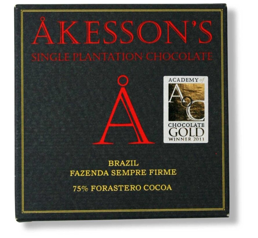 Dunkle Schokolade 75% Brazil Fazenda Sempre Firme