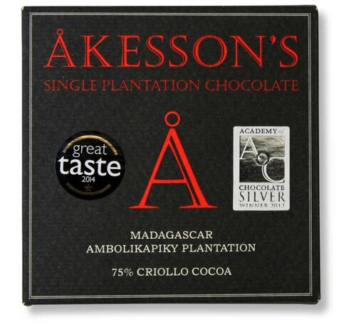 Akesson's Dunkle Schokolade 75% Madagascar Bejofo Estate Criollo