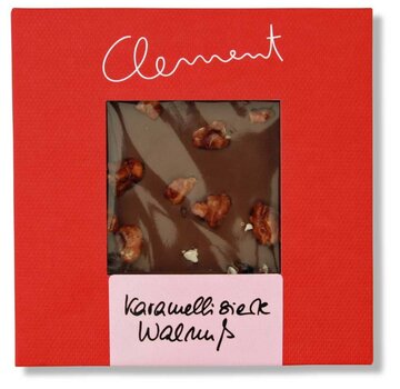 Clement Chococult Milchschokolade 36% karamellisierte Walnuss