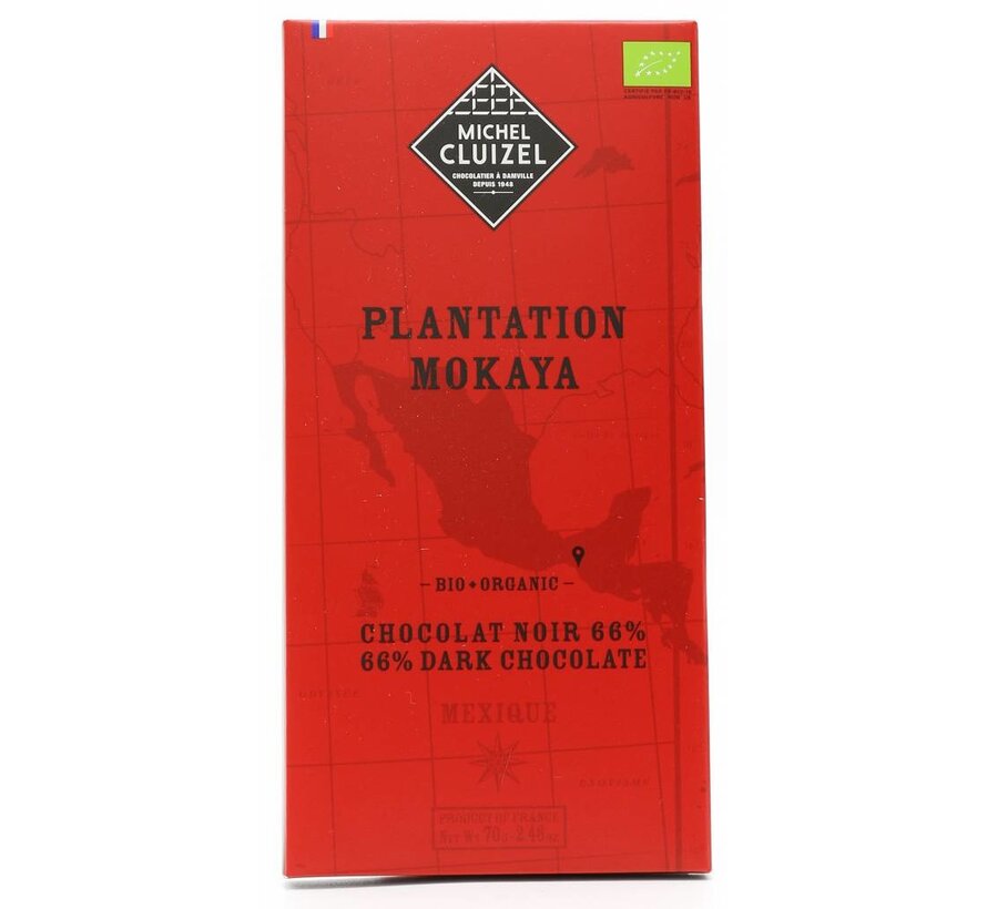Dunkle Bio-Schokolade 66% Plantation Mokaya