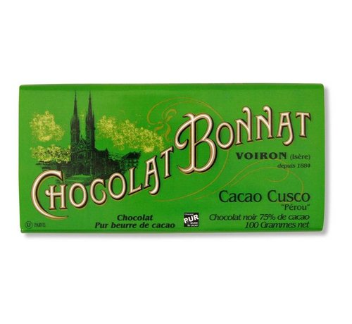 Bonnat Dunkle Schokolade Cacao Cusco 75%