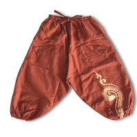 Kids harembroek 'Unaloom' oranje Fishermanspants Kids harembroek 'Unaloom' oranje