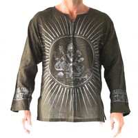 Shirt Ganesha legergroen Mattis Fishermanspants Shirt Ganesha legergroen Mattis