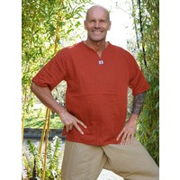 Sunshine shirt korte mouw roest-oranje Fishermanspants Sunshine shirt korte mouw roest-oranje