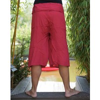 Fishermanspants Fishermanspants 3/4 rayon donkerrood