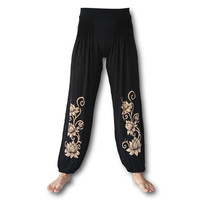 Lotus yoga pofbroek zwart Fishermanspants Lotus yoga pofbroek zwart