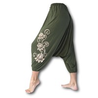 Yoga harembroek Lotus groen Yoga harembroek Lotus groen