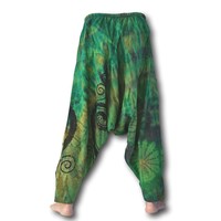 Harembroek Tie-dye Unaloom groen Fishermanspants Harembroek Tie-dye Unaloom groen