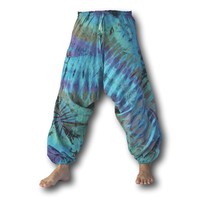 Harembroek Tie-dye Unaloom blauw Fishermanspants Harembroek Tie-dye Unaloom blauw