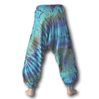 Harembroek Tie-dye Unaloom blauw Fishermanspants Harembroek Tie-dye Unaloom blauw