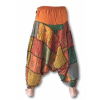 Harembroek Patchwork roest Fishermanspants Harembroek Patchwork roest