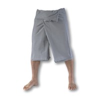 Fishermanspants kort katoen grijs Fishermanspants Fishermanspants kort katoen grijs