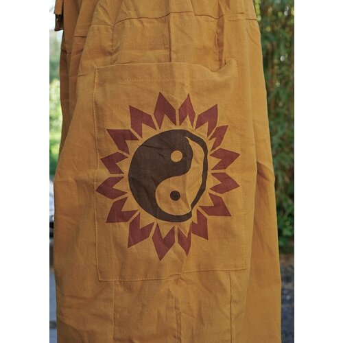 Pofbroek Yin Yang Geel