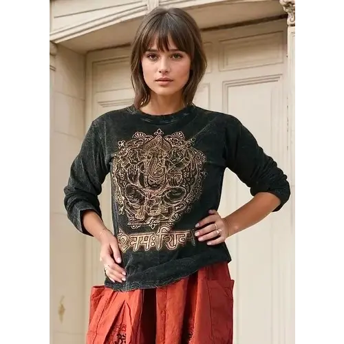 Shirt stonewash Ganesha