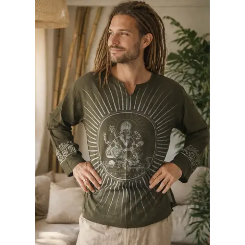 Shirt Ganesha groen