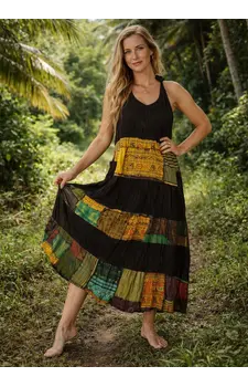 Alternatieve patchwork jurk