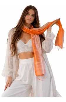 Zijden sjaal Duotone Oranje