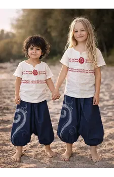 Kids harembroek 'Circle' zwart