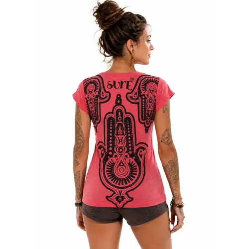 SURE dames t-shirt Hamsahand