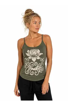 Lotus Yoga Top Legergroen
