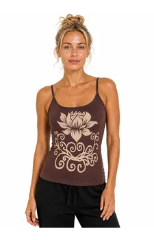 Lotus Yoga Top bruin