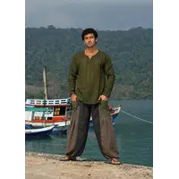 Indian shirt Legergroen