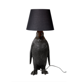 Kitchen Trend Pinguïn lamp met kap zwart Sale van 150,- naar 65,-
