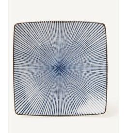 Sendan Blue Plate Square 18.8x18.8cm NT00212 6/24